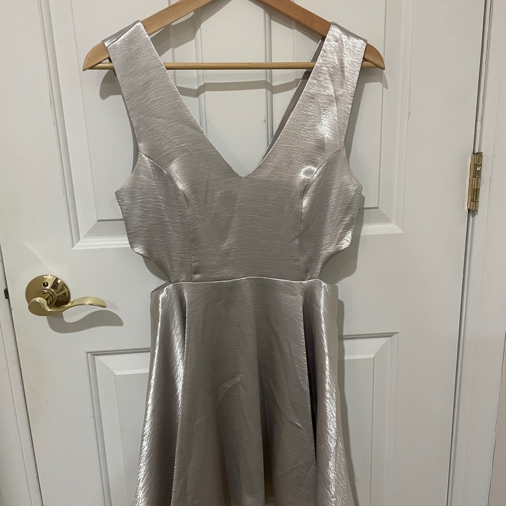 Urban Outfitters Silver Mini Dress